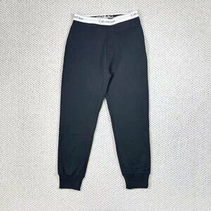 Calvin Klein Unisex Small Logo Sports Long Pants Black